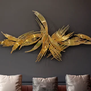 Escultura Pared Dorado | Schuller Odisea | Ref: 619158 | luzguru.com