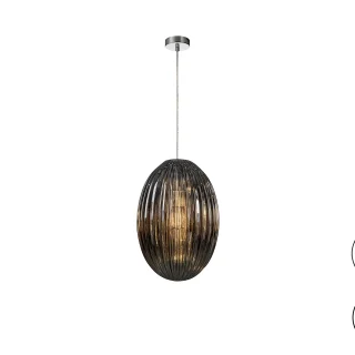 Lámpara Colgante Cristal Smoke Ovila Schuller