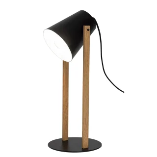 Flexo Chester Negro/Madera 60W E27 | AJP/Alemar | 11035