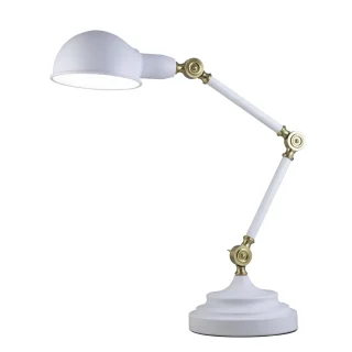 Flexo TADAO Blanco Mate-Oro | AJP / Alemar | Ref: 10934 | LUZGURU