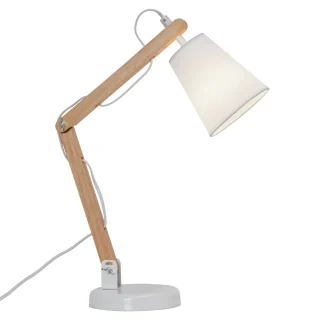 Flexo Truman Blanco/Madera | AJP / Alemar | Ref: 11040 | LUZGURU