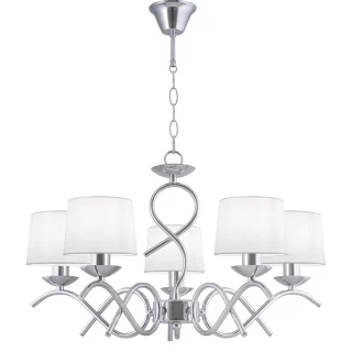 Lámpara Techo Gloria Cromado 5x40W | AJP / Alemar | Ref: 60261 | LUZGURU