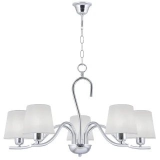 Lámpara Colgante 5 Luces Natalie Cromo - AJP/Alemar | 60275