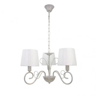 Lámpara Clásica Blanco/Oro | Fabrilamp / Abrila AMSTERDAM | 3xE14 | Ref: 155153075 | LUZGURU