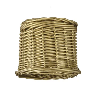 Pantalla Mimbre Dorada 60W E-27 | AJP / Alemar Pantallas | Ref: XP074-17-C | LUZGURU