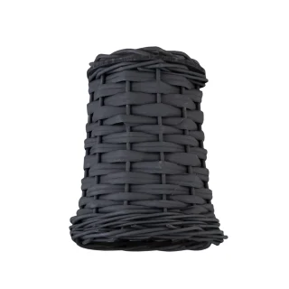 Pantalla Mimbre Negra 60W E-27 | AJP / Alemar Pantallas | Ref: XP072-13-C | LUZGURU