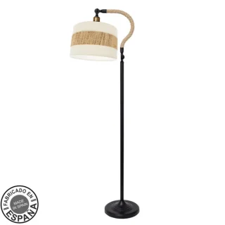 Pie Salón Nicaragua Negro/Blanco/Natural: Elegancia y diseño para tu salón | luzguru.com