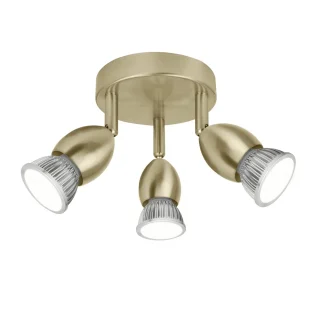 Plafón 3L Bala Cuero 3x40W GU-10 | AJP/Alemar | 10425