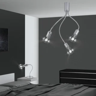 Plafón 3L Melisa Cromo 3x60W E-27 | AJP/Alemar | 60029