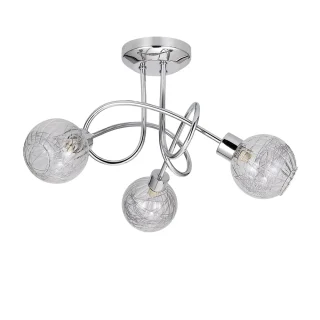 Plafón 3L Rolo Cromo 3x40W G9 | AJP/Alemar | 10531