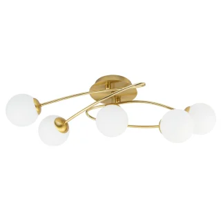 Plafón MIGOS Latón 5 Luces | AJP / Alemar | Ref: 11583 | LUZGURU