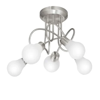 Plafón 5 Luces Sique Níquel Satinado 5x40W G9 | AJP/Alemar | 10723