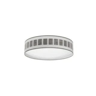 Plafón Ivanna 72W: Iluminación LED Blanco/Madera Gris - Fabrilamp