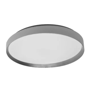 Plafón Alora 60W Blanco Plata: Iluminación LED Inteligente con Control Remoto