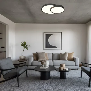 Plafón LED Niro Negro 67W 3000/4000/6000K | AJP / Alemar | Ref: 11664 | LUZGURU