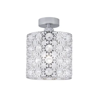 Plafón Rabat Cromado 1x60W E-27 | AJP / Alemar | Ref: 11064 | LUZGURU