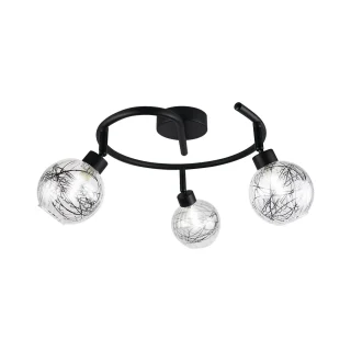 Foco Redondo 3 Luces Negro | AJP / Alemar ROLO | Ref: 11321 | LUZGURU