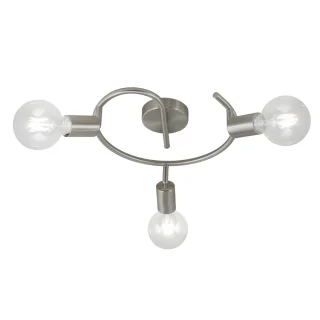 REDONDO 3L TENOR Niquel Satinado 3x60W E-27 | AJP / Alemar | 10917