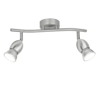 Regleta 2L Bala Niquel Satinado GU-10 | AJP/Alemar | 10418