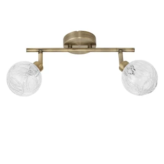 Regleta 2L Rolo Cuero 2x40W G9 | AJP/Alemar | 10292