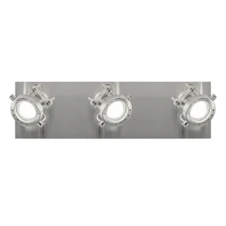Regleta 3 Luces OLBIA Niquel Satinado GU-10 | AJP/Alemar | 10702
