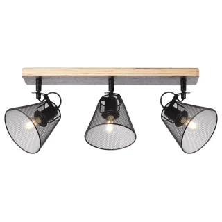 Regleta 3 Luces Negra | AJP / Alemar UTRECH | Ref: 11127 | LUZGURU