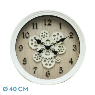 Reloj Pared Coripe Blanco/Haya: Elegancia y Estilo para tu Hogar