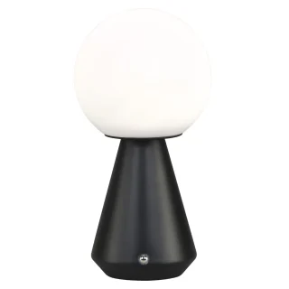 Sobremesa LOGAL LED Recargable Negra | AJP / Alemar | Ref: 11708 | LUZGURU