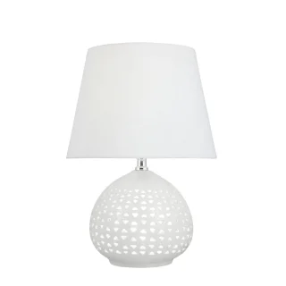 Sobremesa Morgan Blanca 2x60W E-27 | AJP / Alemar | Ref: 3268PT-1PBL | LUZGURU