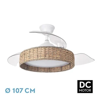 Ventilador DC Silencioso | Fabrilamp / Abrila CANARIO | 107cm | Ref: 242991368 | LUZGURU