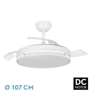 Ventilador DC Silencioso | Fabrilamp / Abrila PAPIRO | 107cm | Ref: 212591301 | LUZGURU