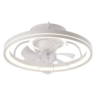 Ventilador Tom Blanco 50cm - AJP/Alemar | 7 Palas | Ref: 11543 | LUZGURU