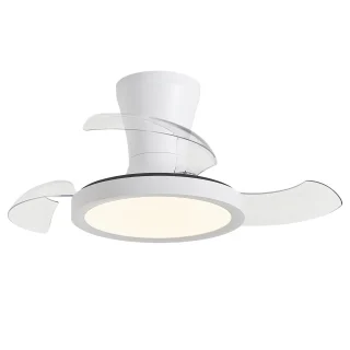Ventilador Tombet Blanco 71cm LED 48W | AJP / Alemar | Ref: 11832 | LUZGURU